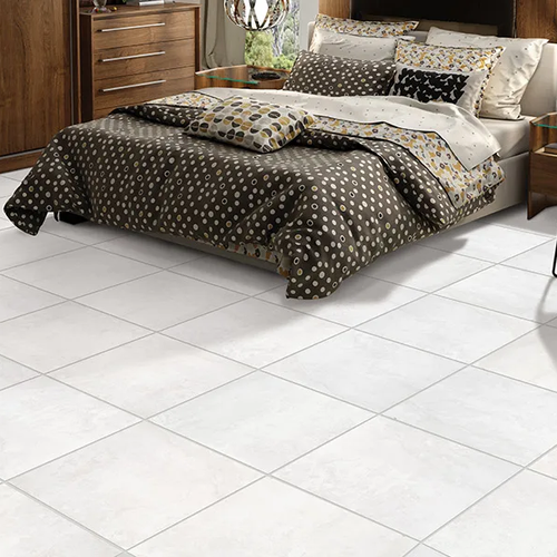 White tile flooring in a Glendale bedroom