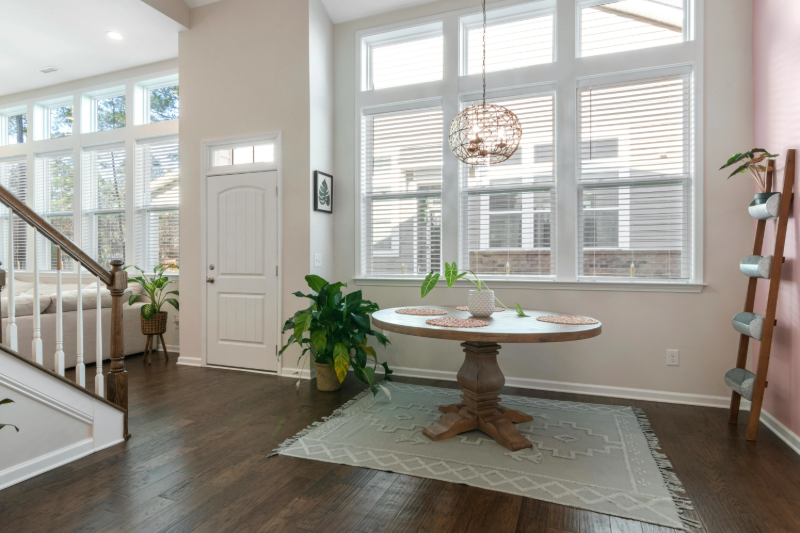 Hardwood flooring in a bright open Phoenix AZ home