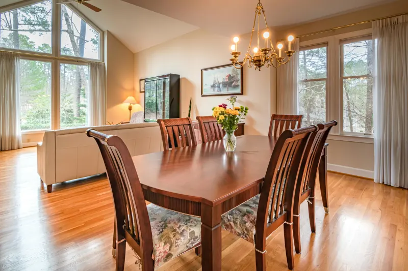 Luxury Vinyl Flooring in dining room of a Glendale home